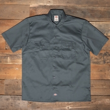 DICKIES Short Sleeve Work Shirt Charcoal Grey