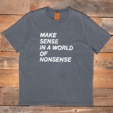NUDIE 131980 Roy Make Sense T Shirt B30 Anthracite